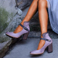 Women's Elegant Ankle Strap Heel Sandals