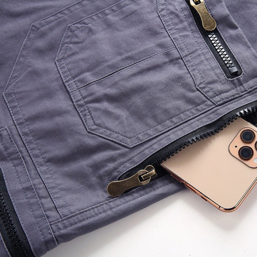 Cargo Shorts Men's Zip Pocket - angle