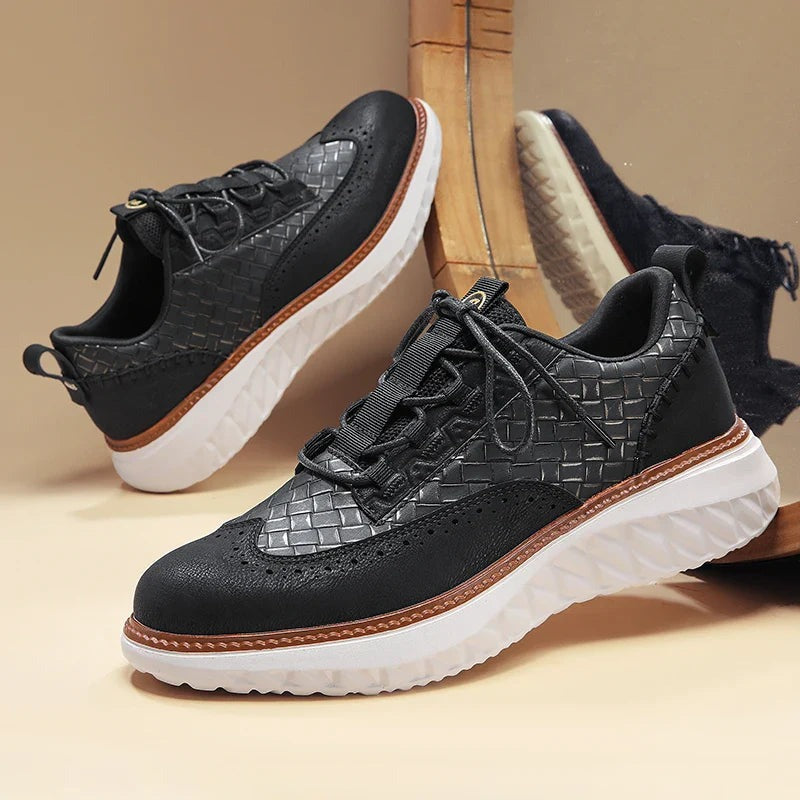 Classic Low-Top Leather Sneakers - view