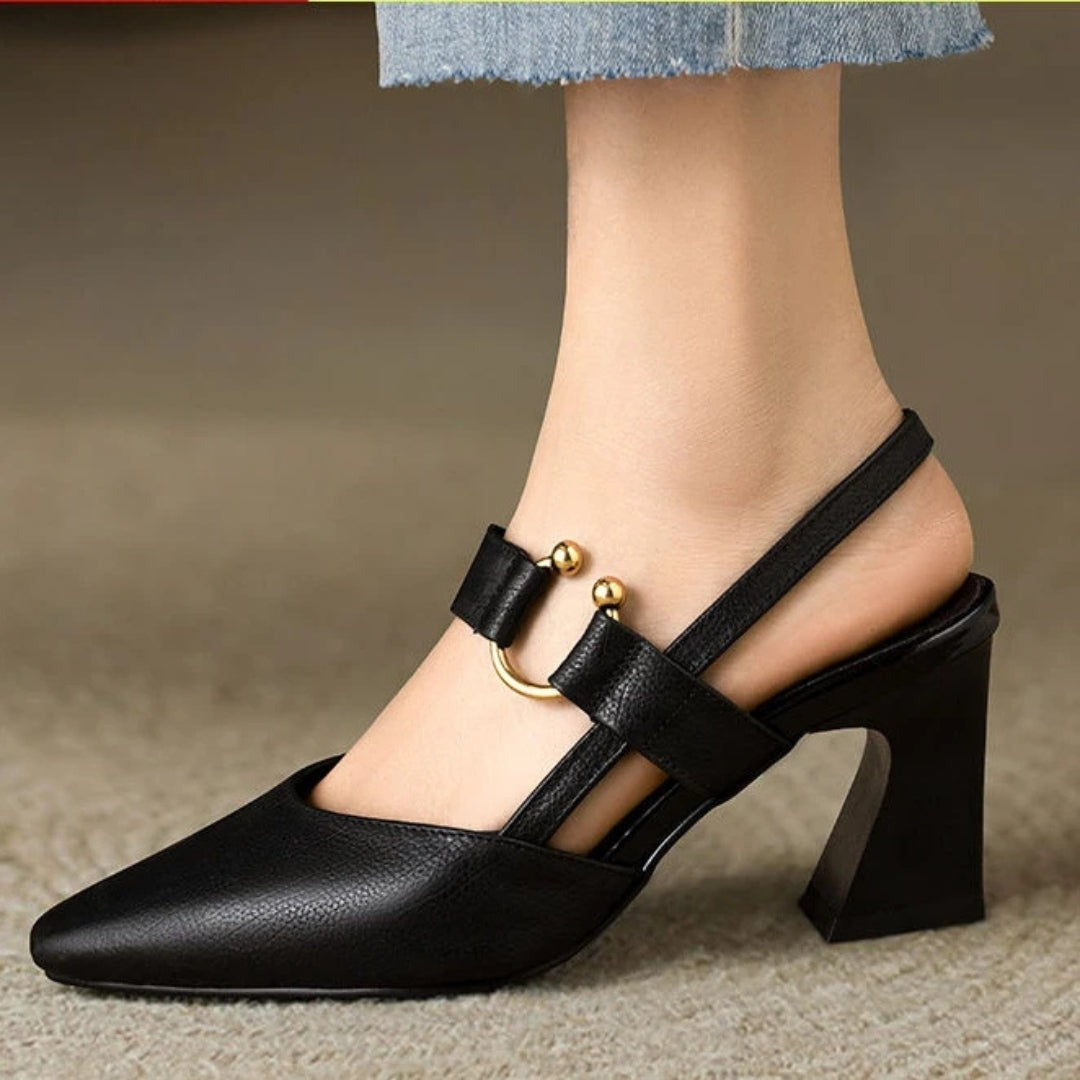Cushioned Comfort Heels | Pointed Toe - hero