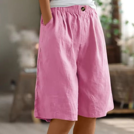 Comfort Knee-Length Waist Shorts for Women - detail