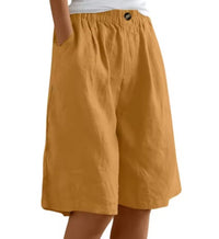Comfort Knee-Length Waist Shorts for Women - look