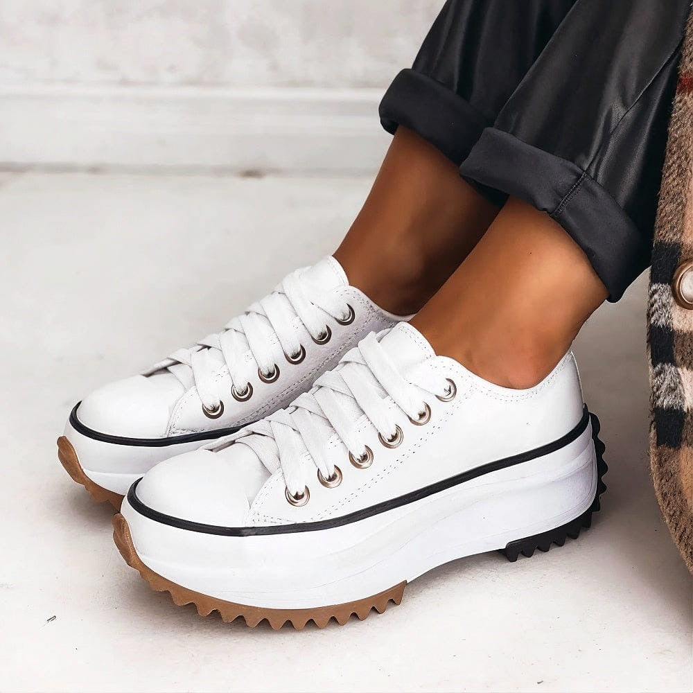 Comfort Sneakers | Chunky Sole Lace Up - side