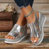 Orthopaedic Wedge Sandals | Metallic Slingback