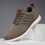 Comfortable Knit Lace-Up Sneakers