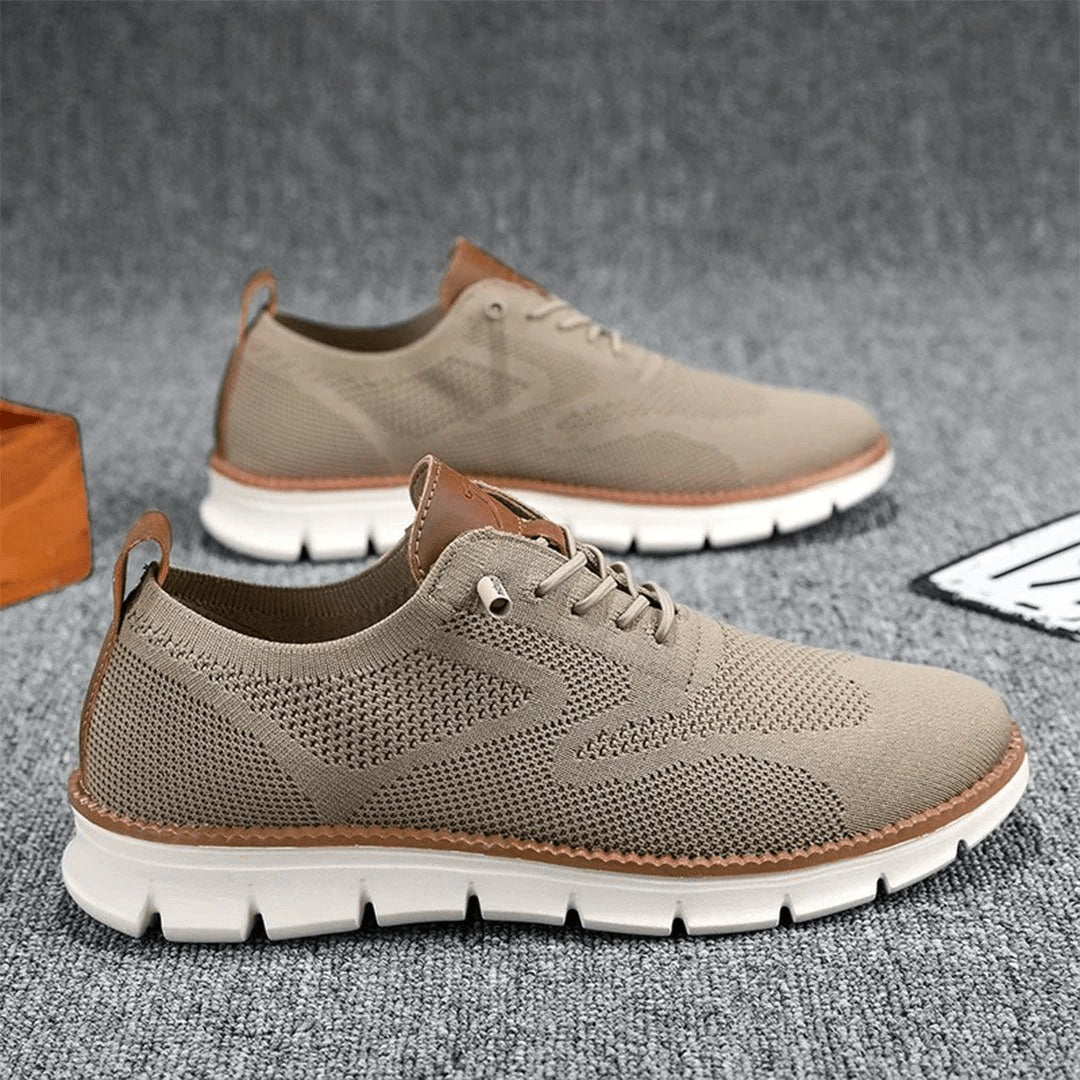 Comfortable Support Shoes Men's | Lace Up Knit - lifestyle