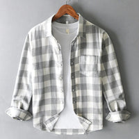 Cotton Check Shirt | Long Sleeve - back