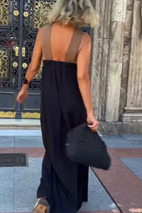 Cross Halter Neck Sleeveless Dress - detail