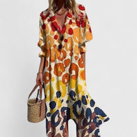 Elegant Boho Maxi Dress | Women's Floral - back