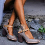 Women's Elegant Ankle Strap Heel Sandals