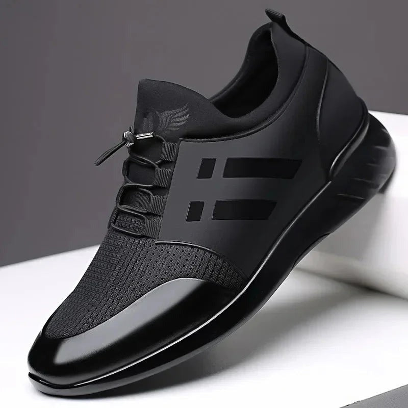 Leather Lace-Up Low Top Sneakers - detail