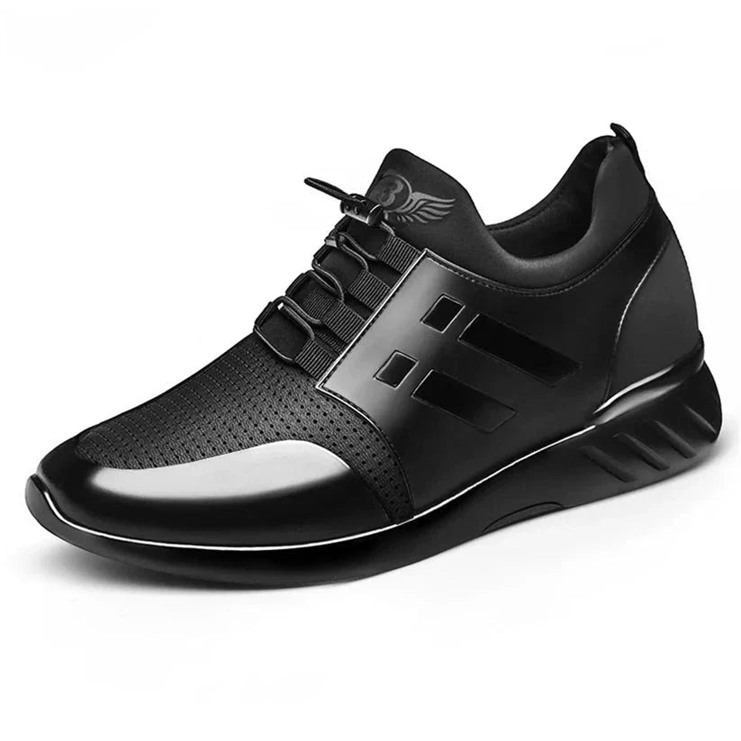 Leather Lace-Up Low Top Sneakers - look