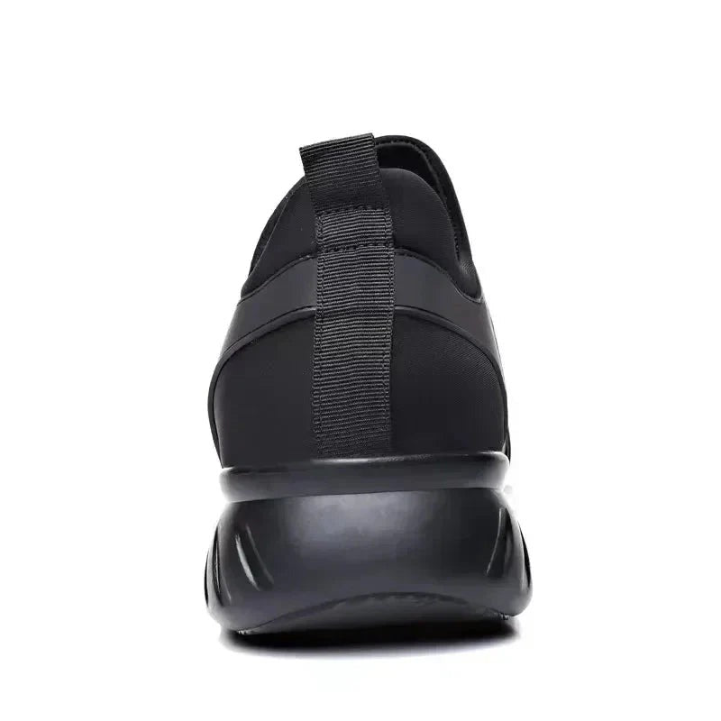 Leather Lace-Up Low Top Sneakers - view