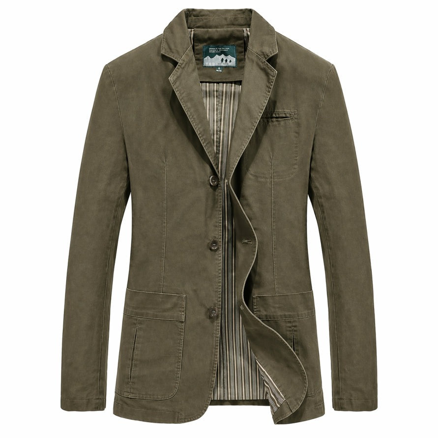 Lightweight Jacket Men's Single Breasted - back