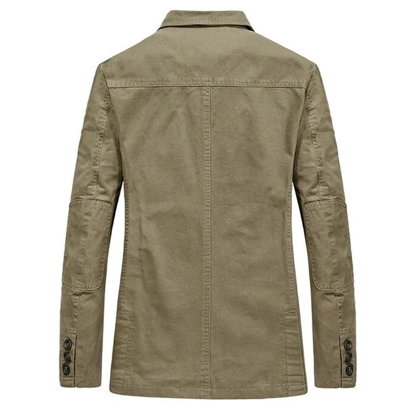 Lightweight Jacket Men's Single Breasted - detail