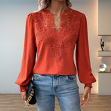 Lightweight & Stylish Blouse | Embroidered V-Neck