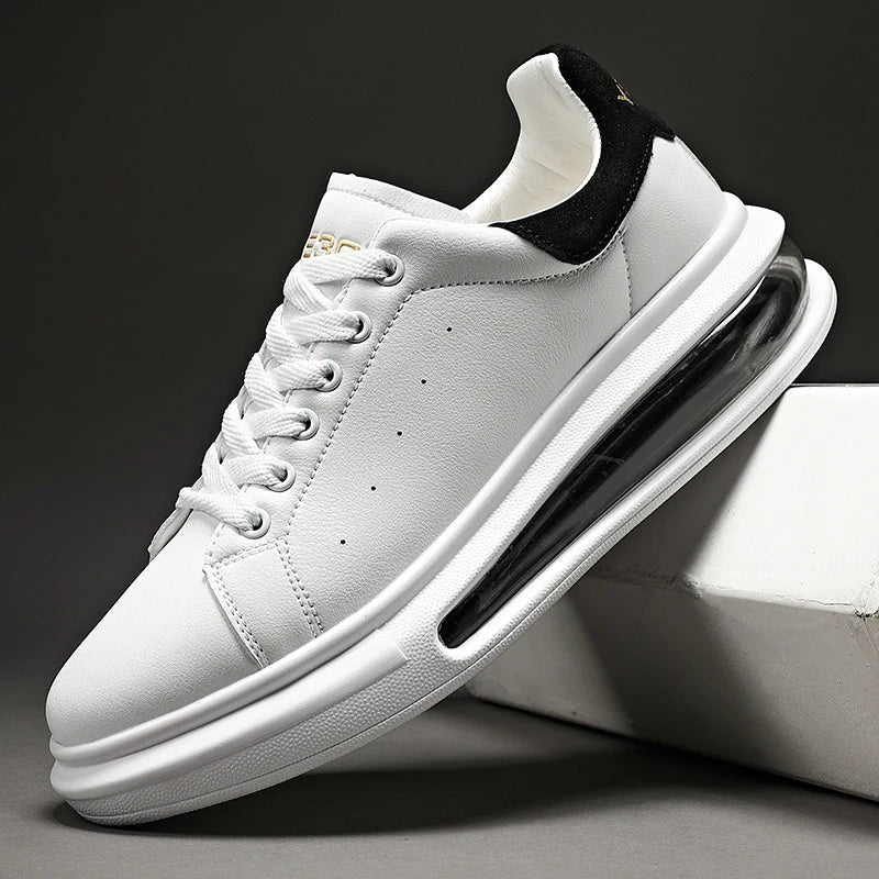 Low-Top Leather Lace-Up Sneakers - back