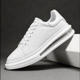 Low-Top Leather Lace-Up Sneakers