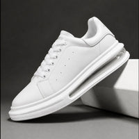 Low-Top Leather Lace-Up Sneakers - hero