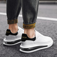 Low-Top Leather Lace-Up Sneakers - lifestyle