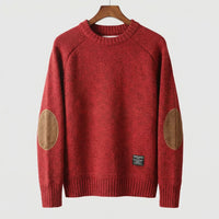 Men's Alpine Knit Sweater | Relaxed Fit with Elbow Patches Hero