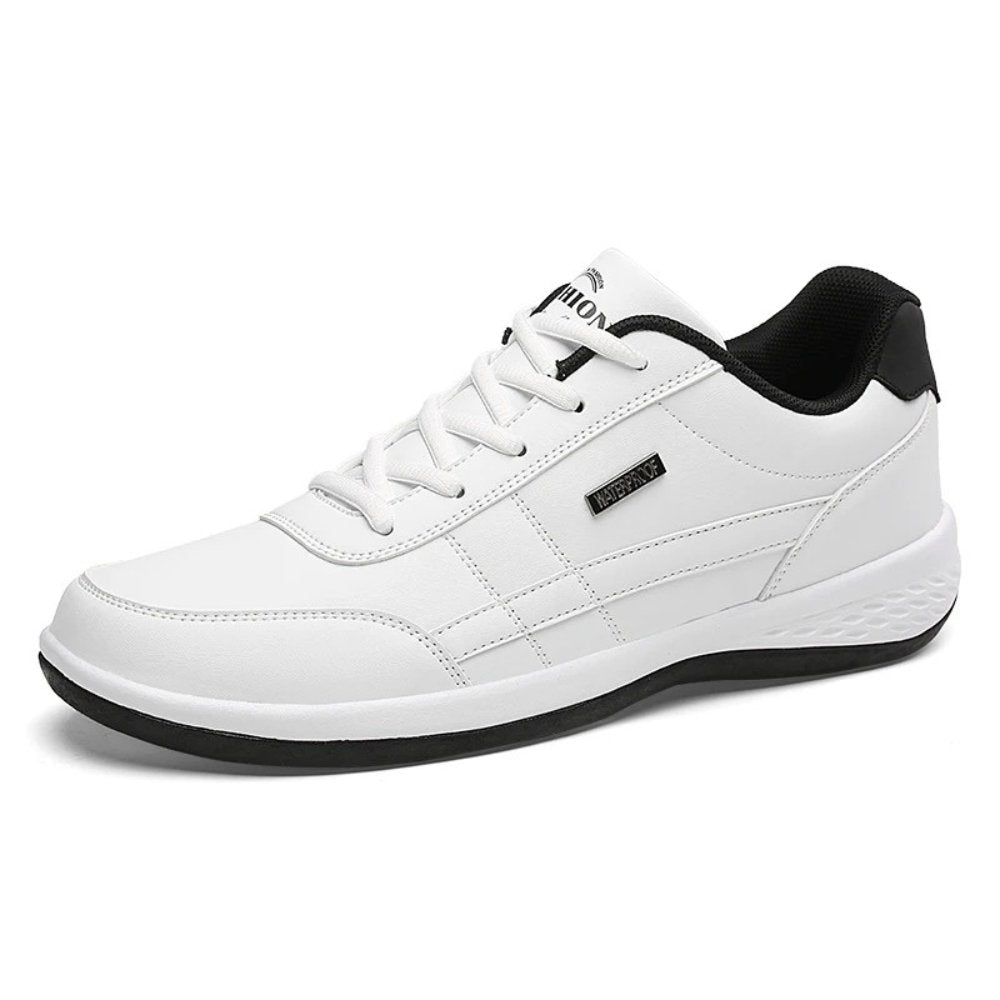 Men's Balance Leather Sneakers | Orthopedic Stripe Detail Fit Alternate