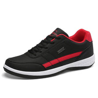 Men's Balance Leather Sneakers | Orthopedic Stripe Detail Fit Full