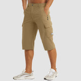 Men's Below Knee Stretch Fit Cargo Shorts