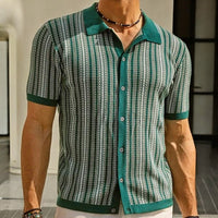 Men's Button-Down Short Sleeve Shirt - back