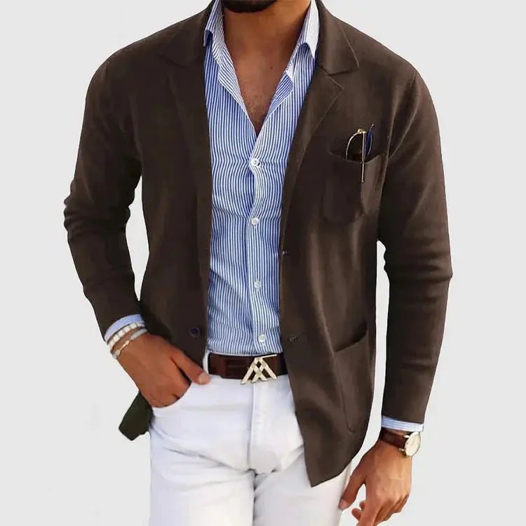 Men's Casual Knit Blazer | Smart Fit with Patch Pocket Lifestyle