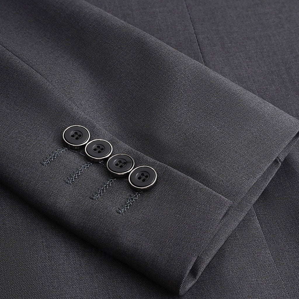 Men's Casual Standard Fit Single Breasted Jacket Back