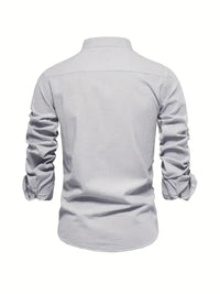 Men's Classic Button-Up Shirt | Oxford Fit with Mandarin Collar Alternate
