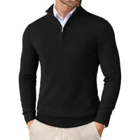 Men's Classic Half-Zip Jumper | Mock Neck Relaxed Fit Hero