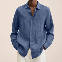 Men's Classic Linen Shirt | Relaxed Fit Airy Weave Full