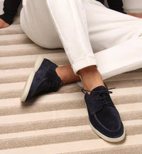 Men's Classic Loafer Shoes | Suede Slip On Leather Front
