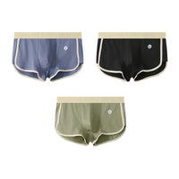 Men's Color-Block Boxer Briefs | Daily Fit with Curved Hem Back