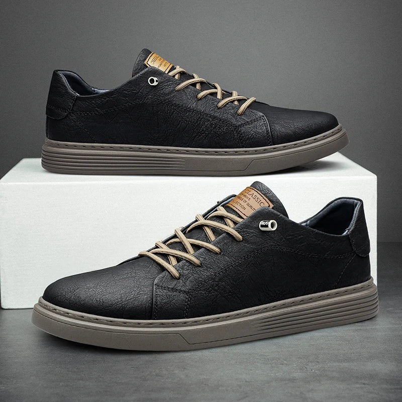 Men's Comfortable Sneakers Lace Up Low Top - hero