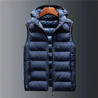 Men's Detachable Hood Puffer Vest | Lightweight Insulated Layer Hero