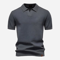 Men's Diamond Knit Short Sleeve Polo Shirt Lifestyle