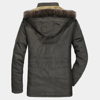 Men's Fur Hooded Winter Parka | Relaxed Fit Layering Coat Lifestyle