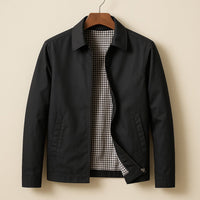 Men's Harrington Lined Jacket | Slim Fit Gingham Contrast Hero
