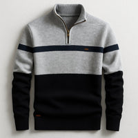 Men's Heritage Quarter Zip Cotton Pullover Close Up
