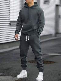 Men's Hoodie Jogger Set | Cuffed Ankle Two Piece Back