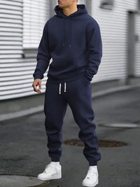 Men's Hoodie Jogger Set | Cuffed Ankle Two Piece Side