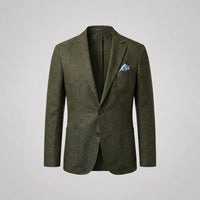 Men's Linen Blazer Jacket | Smart Casual Lightweight Fit Full