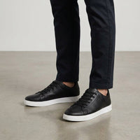 Men's Low-Top Oxford Casual Sneakers | Tie Up with Contrast Sole Back