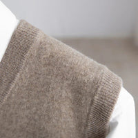 Men's Merino Sweater Vest | Lightweight V-Neck Layer Back
