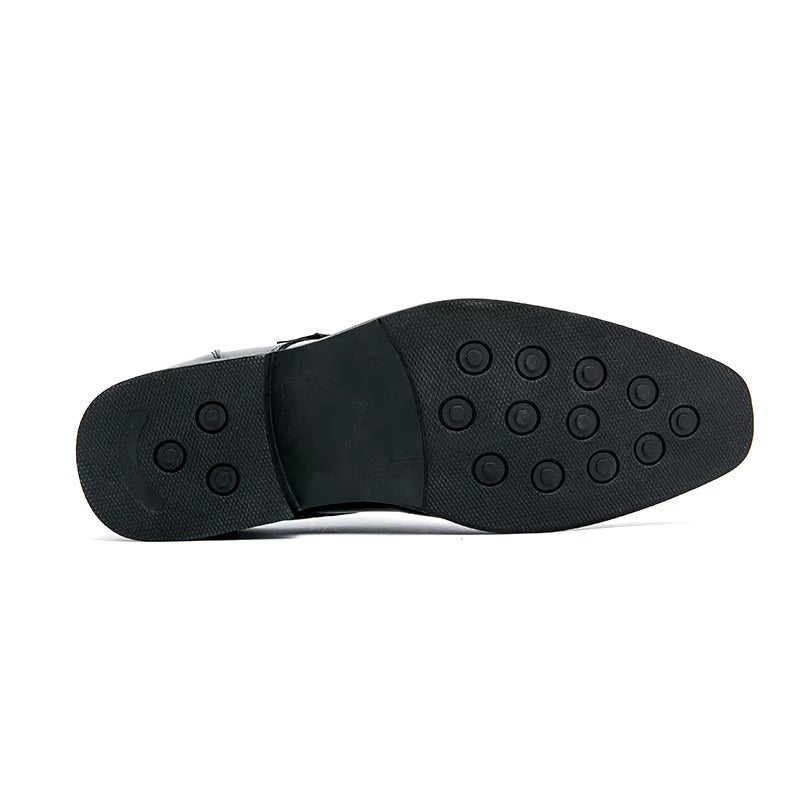 Men's Monk Strap Brogue Dress Shoes - look