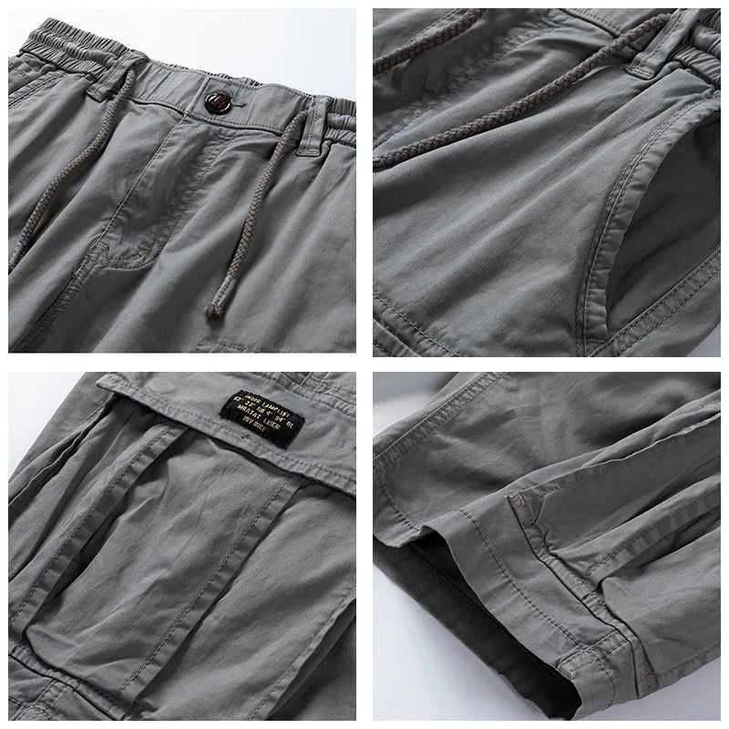 Men's Multi-Pocket Cargo Shorts - close-up