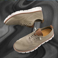 Men's Orthopedic Walking Shoes | Wide Toe Box with Leather Trim Alternate